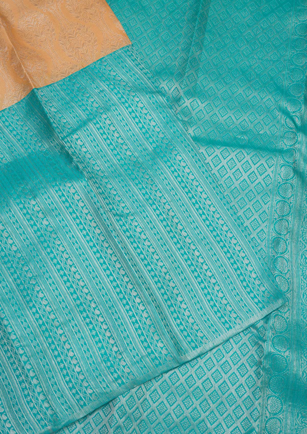 Koskii Sky Blue Zariwork Pure Silk Saree – Women's - view 4