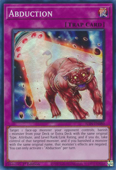 Yu-Gi-Oh! Abduction - ALIN-EN080 - Super Rare - 1st Edition