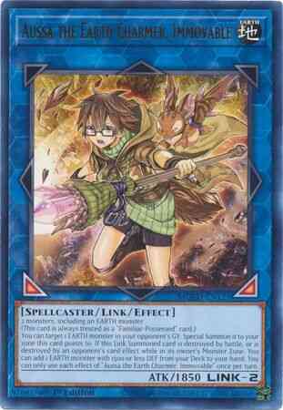 Yu-Gi-Oh! Aussa the Earth Charmer, Immovable - MGED-EN121 - Rare - 1st Edition