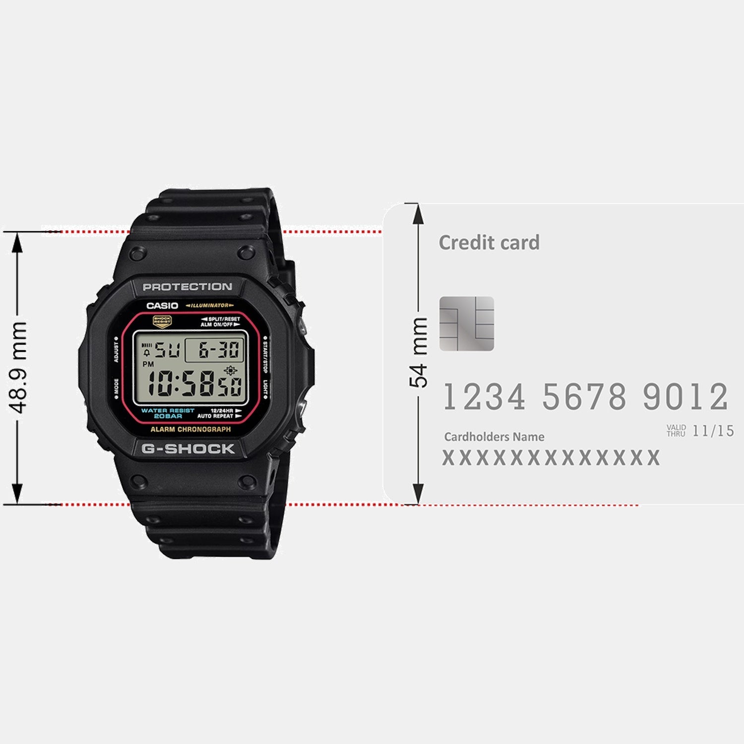Casio G-Shock Men Quartz Black Dial Digital Resin Watch G1683 - view 7
