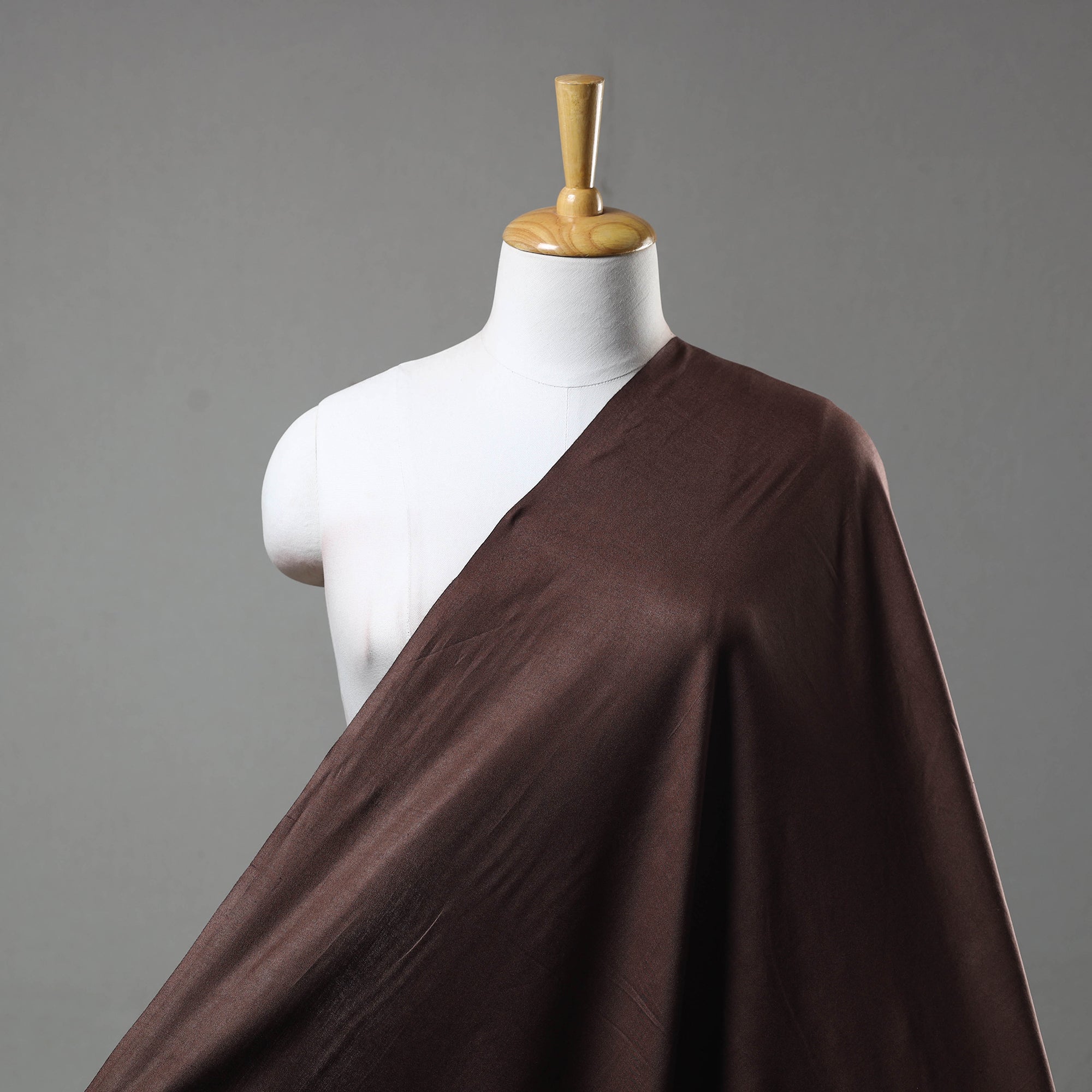 ITOKRI CRAFTS INITIATIVE Brown - Linen Cotton Bhagalpuri Fabric 03