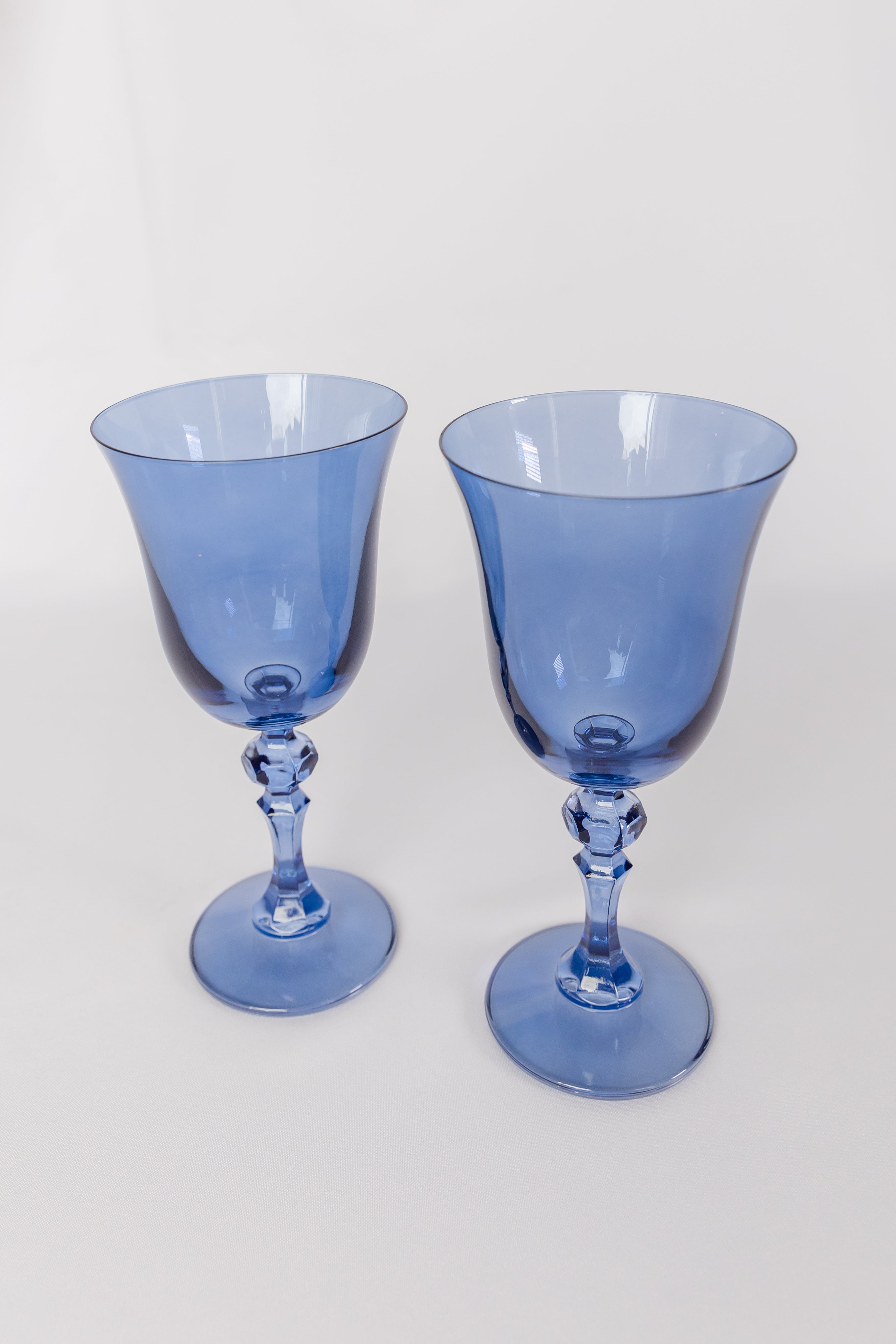 Estelle Colored Glass Estelle Colored Regal Goblet - Set of 2 {Cobalt Blue} - view 2