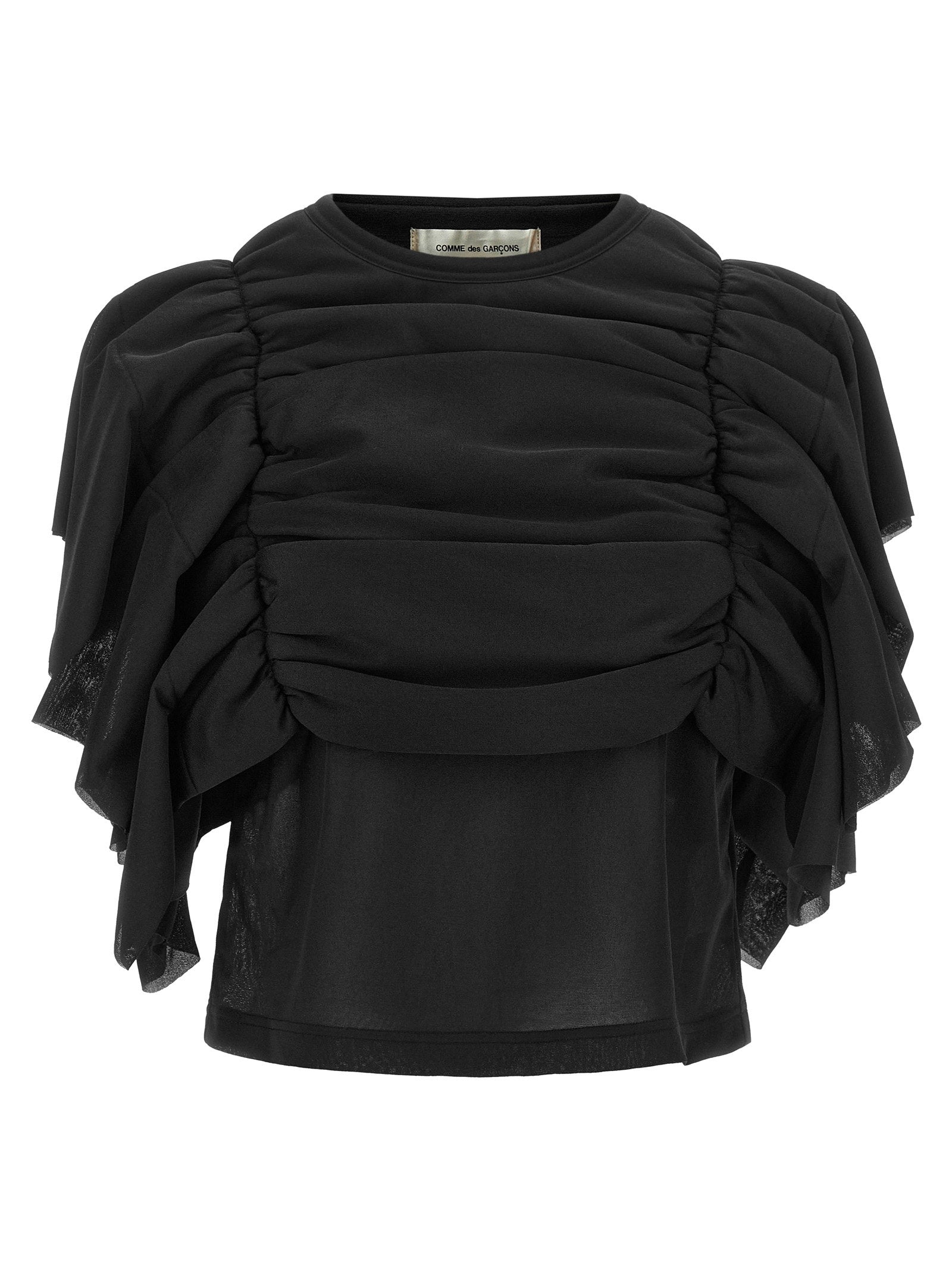 Comme des garcons t-shirts – Comme Des Garcons Ruffle Top – 100% polyester