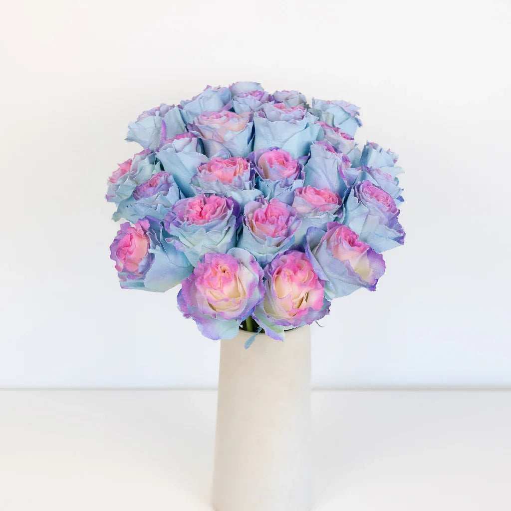 FiftyFlowers Tinted Cotton Candy Fuzzy Roses - view 2