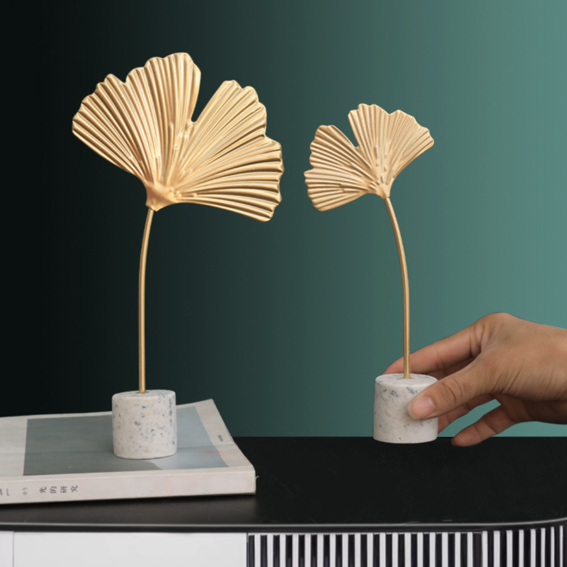 Nestasia Leaf Table Decor - view 2