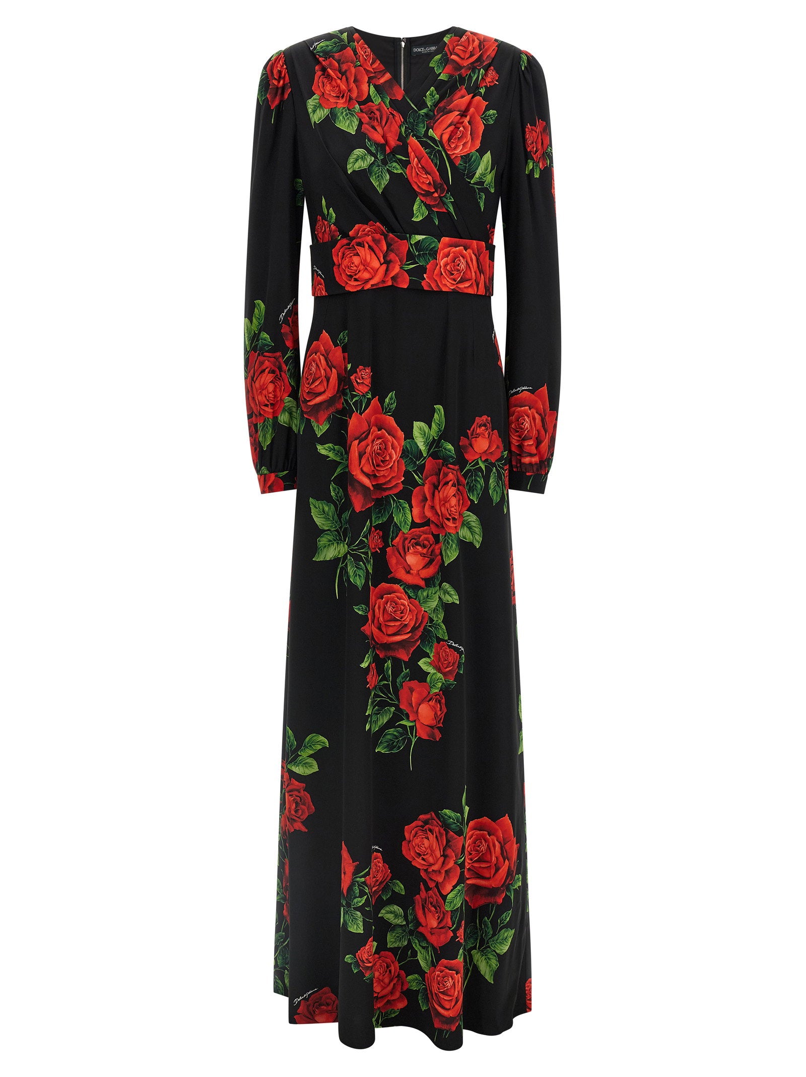 Dolce & Gabbana Rose Dress – 89% silk, 11% elastane