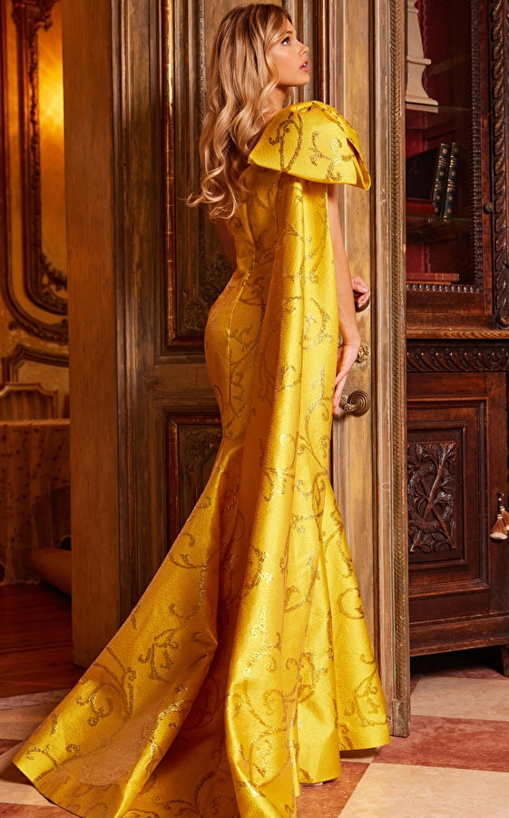 Jovani 23742 Yellow 14 Sale - view 2