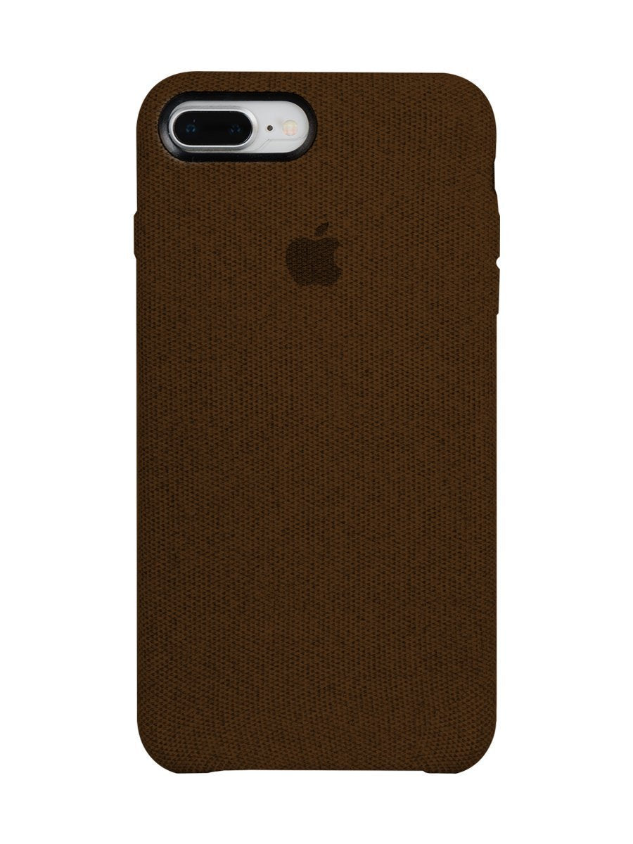 KShop Fabric Case For iPhone 8 Plus - Brown