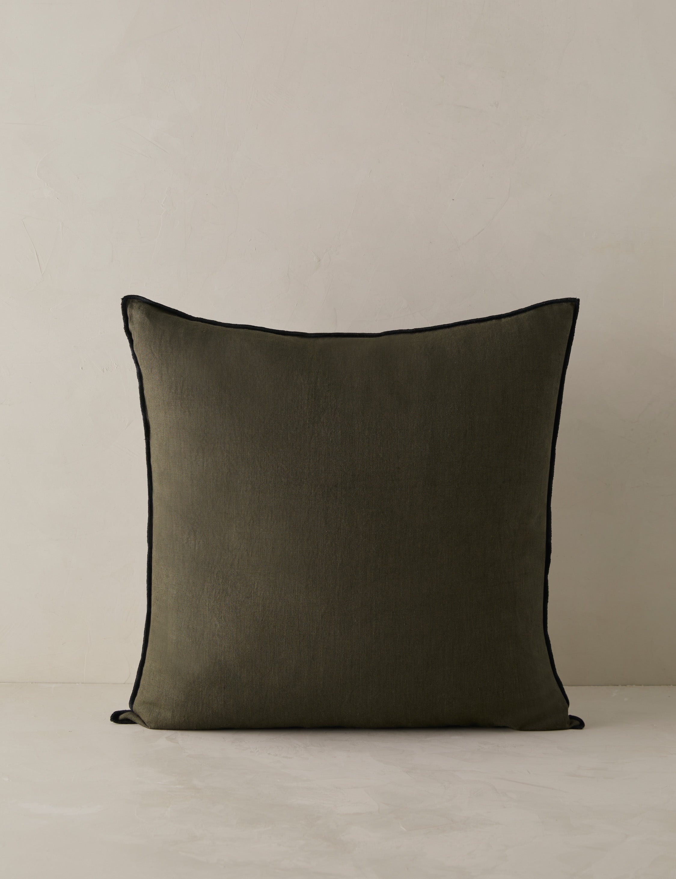 Lulu and Georgia Carys Contrast Linen Pillow - view 11