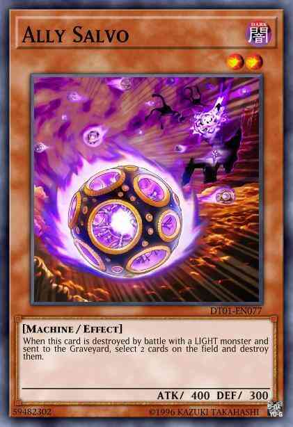 Yu-Gi-Oh! Ally Salvo - DT01-EN077 - Duel Terminal Rare Parallel Rare - Duel Terminal