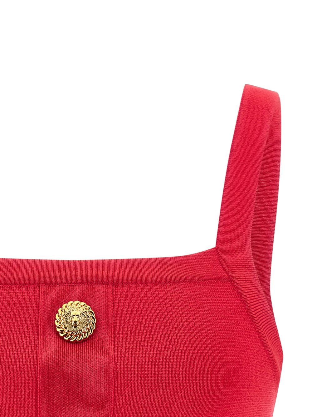 Balmain Knit bralette top with buttons - view 4