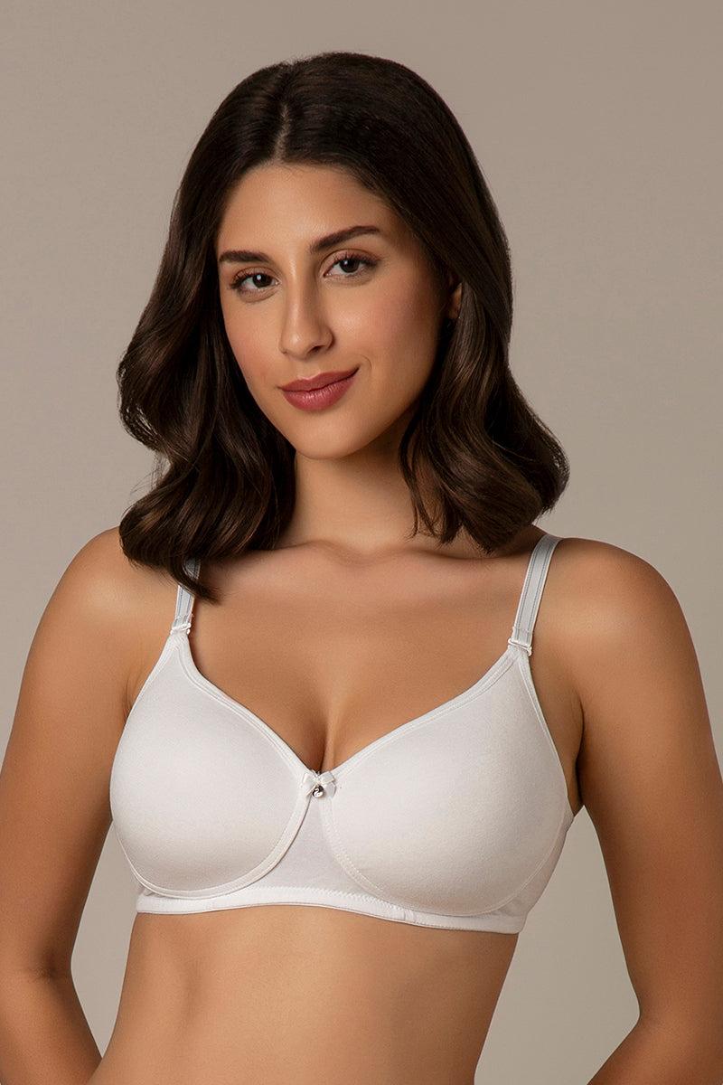 Amante All Day Smooth Comfort Padded & Non-wired Bra - White