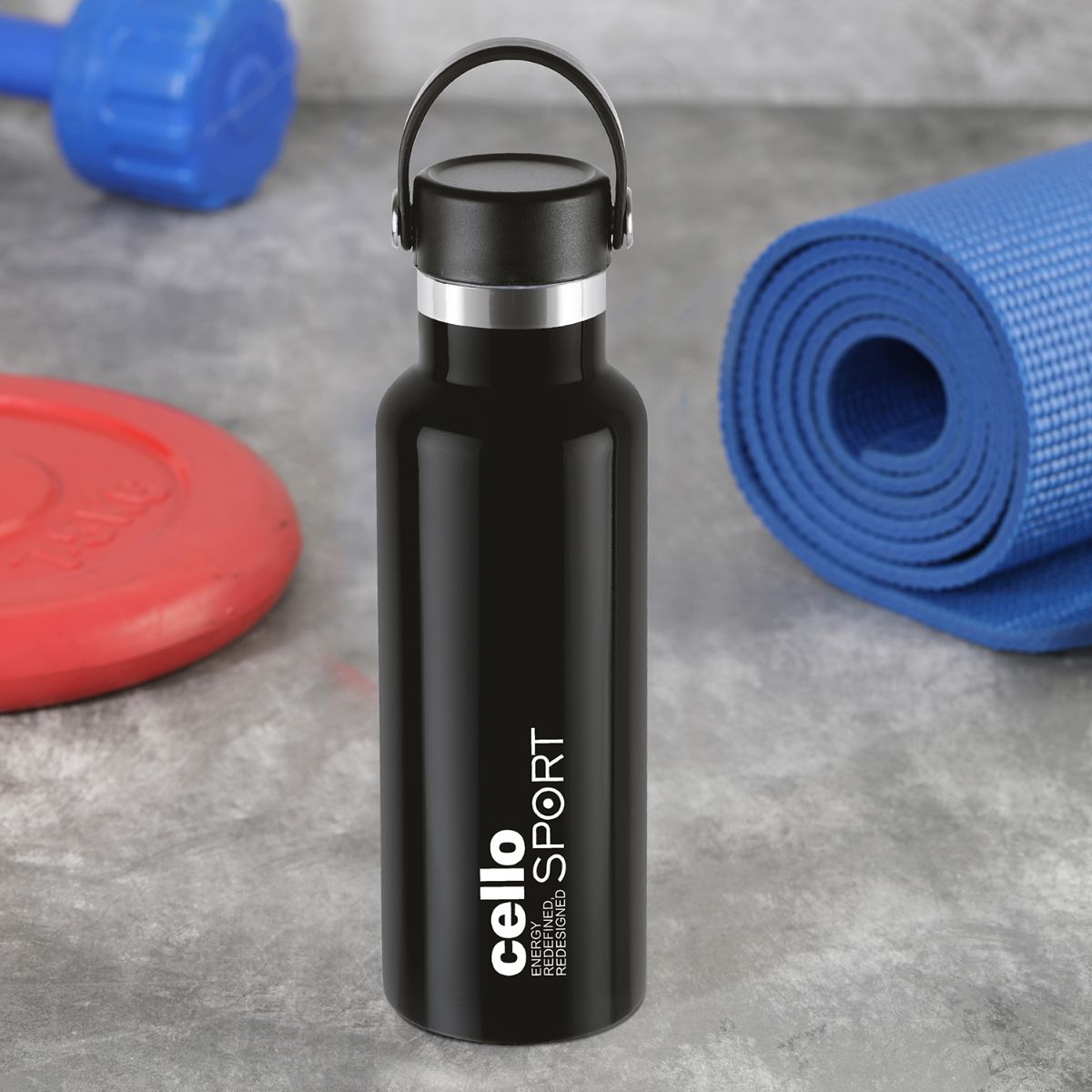 Cello Aqua Bliss Flask, Vacusteel Water Bottle, 600ml - view 2