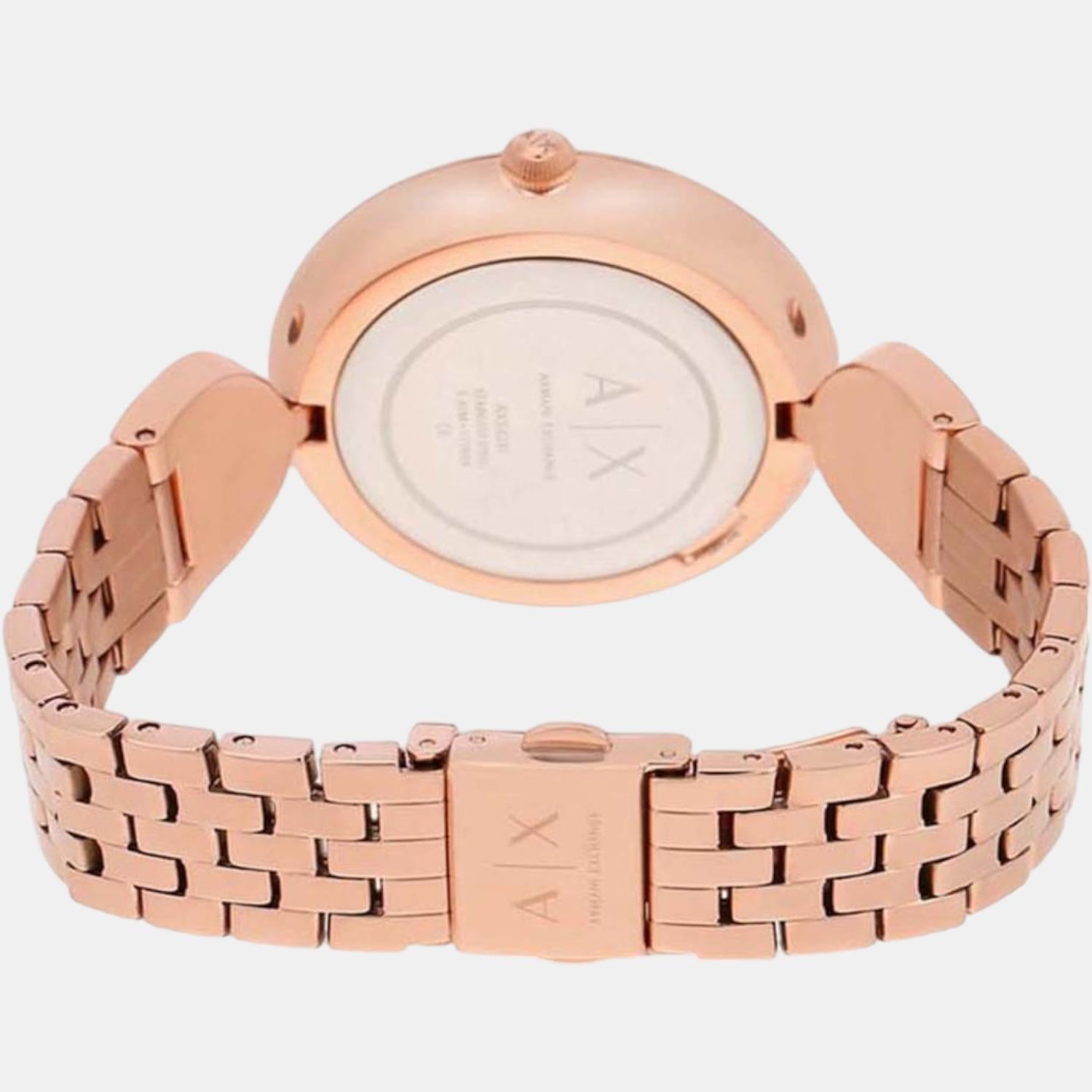 Armani Exchange Brooke Women Quartz Rose Gold Dial Analog Stainless Steel Watch AX5328 - view 2