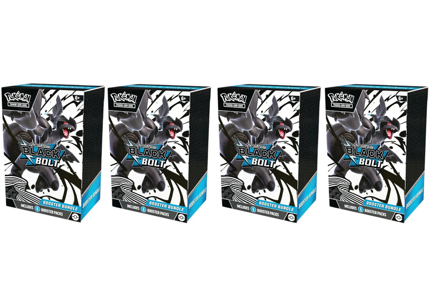 Scarlet violet black – 2025 Pokémon Scarlet & Violet Black Bolt Booster Bundle 4x Lot