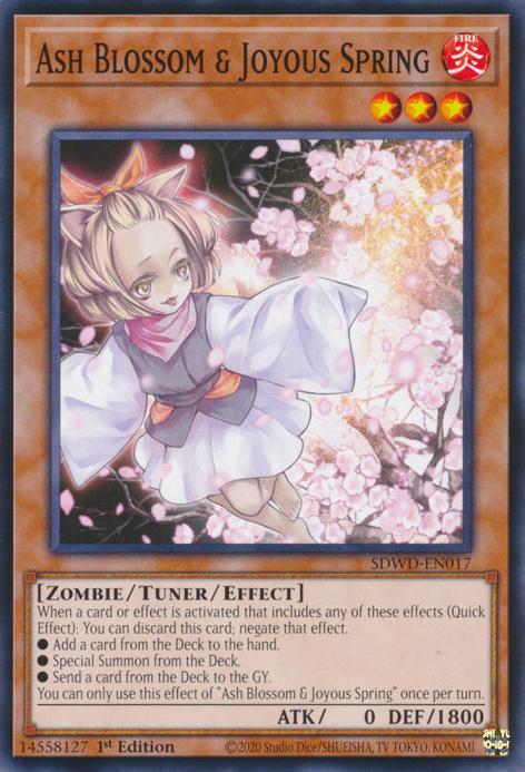 Ash blossom joyous – Yu-Gi-Oh! Ash Blossom & Joyous Spring - SDWD-EN017 - Common - 1st Edition