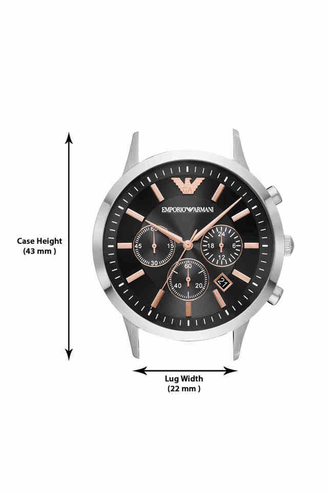 Emporio Armani Renato Black Dial Men 32mm - view 2