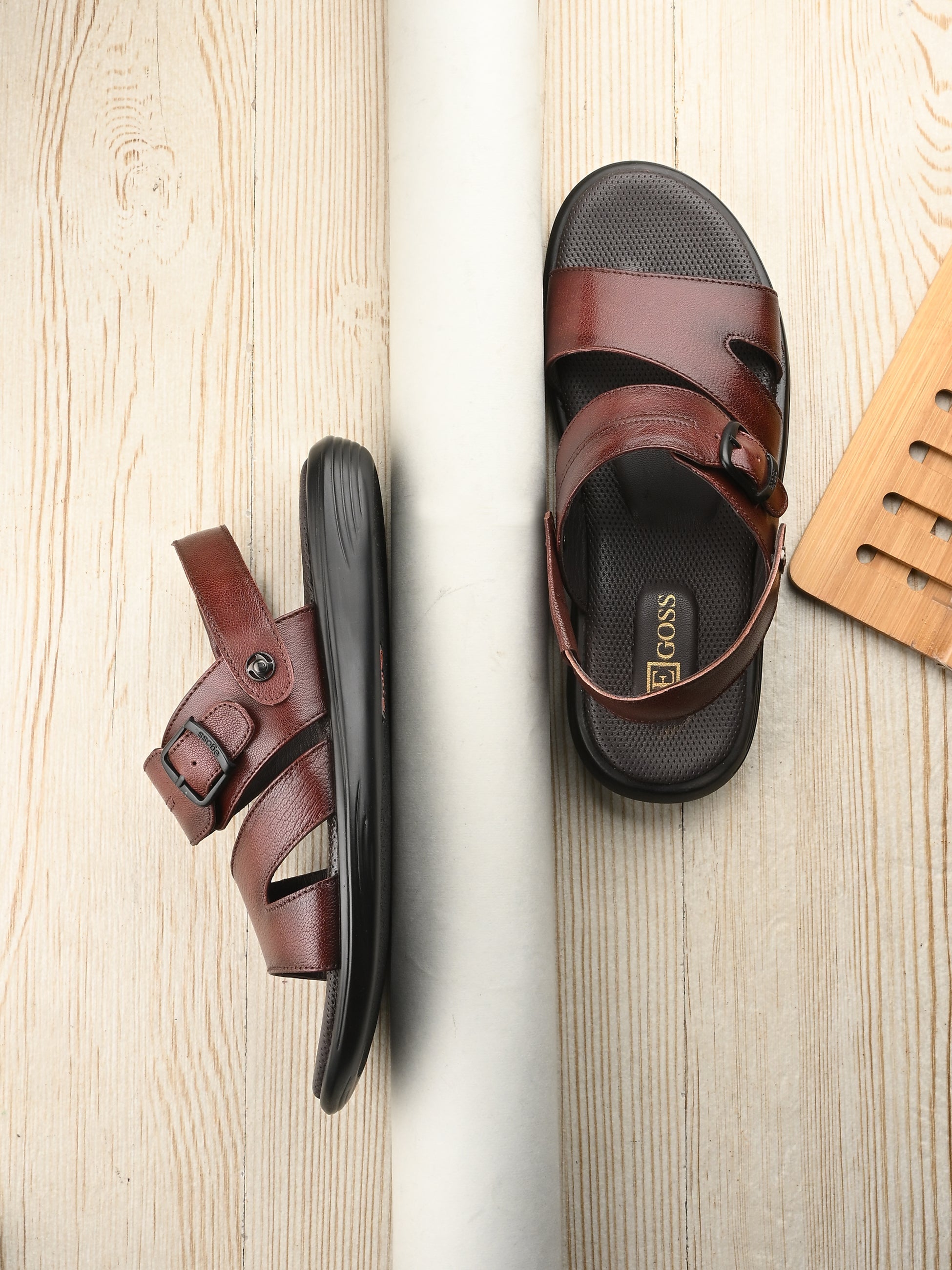 Egoss Shoes Egoss Leather Sandals For Men - view 15