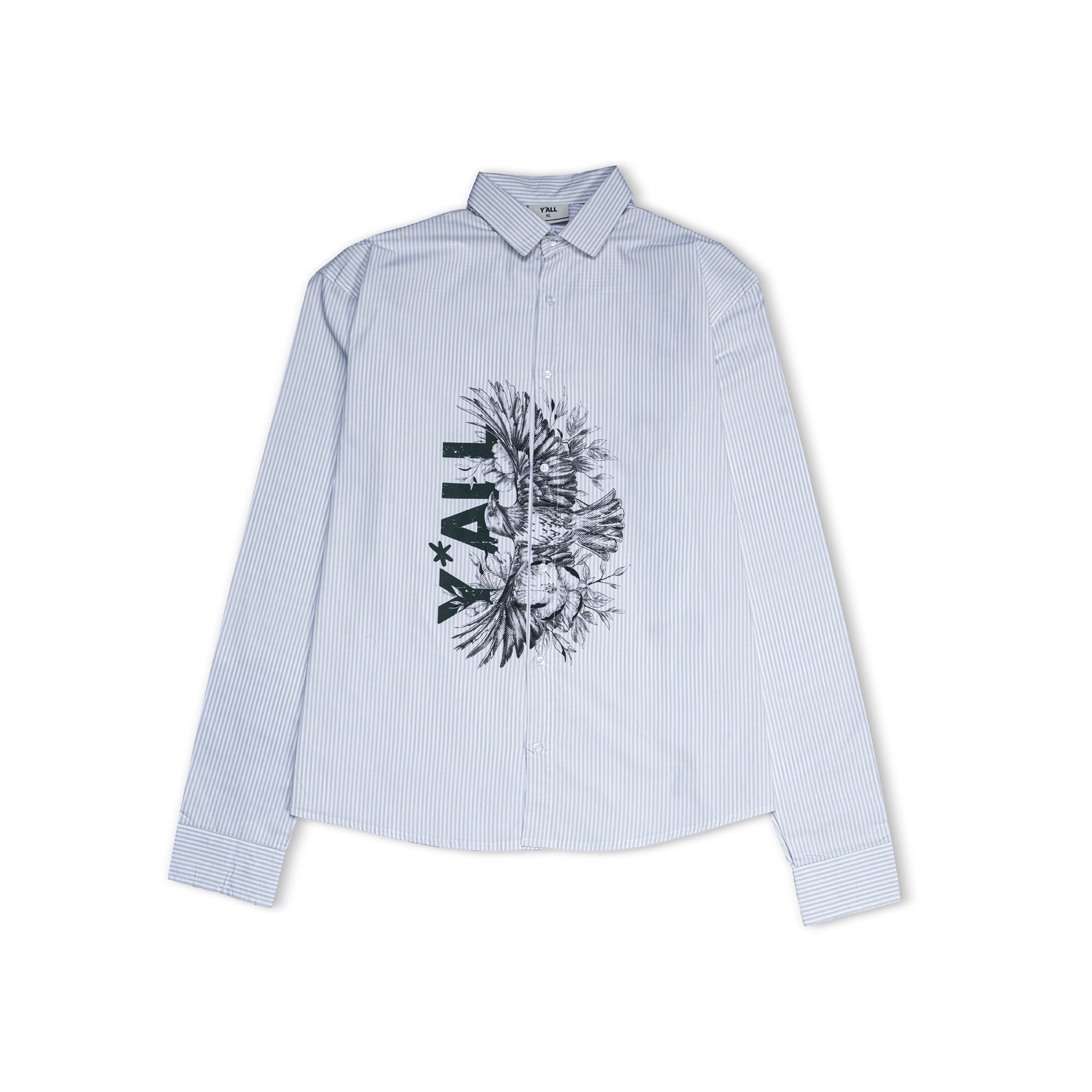 Y*all Overlay - Grey Pinstripes