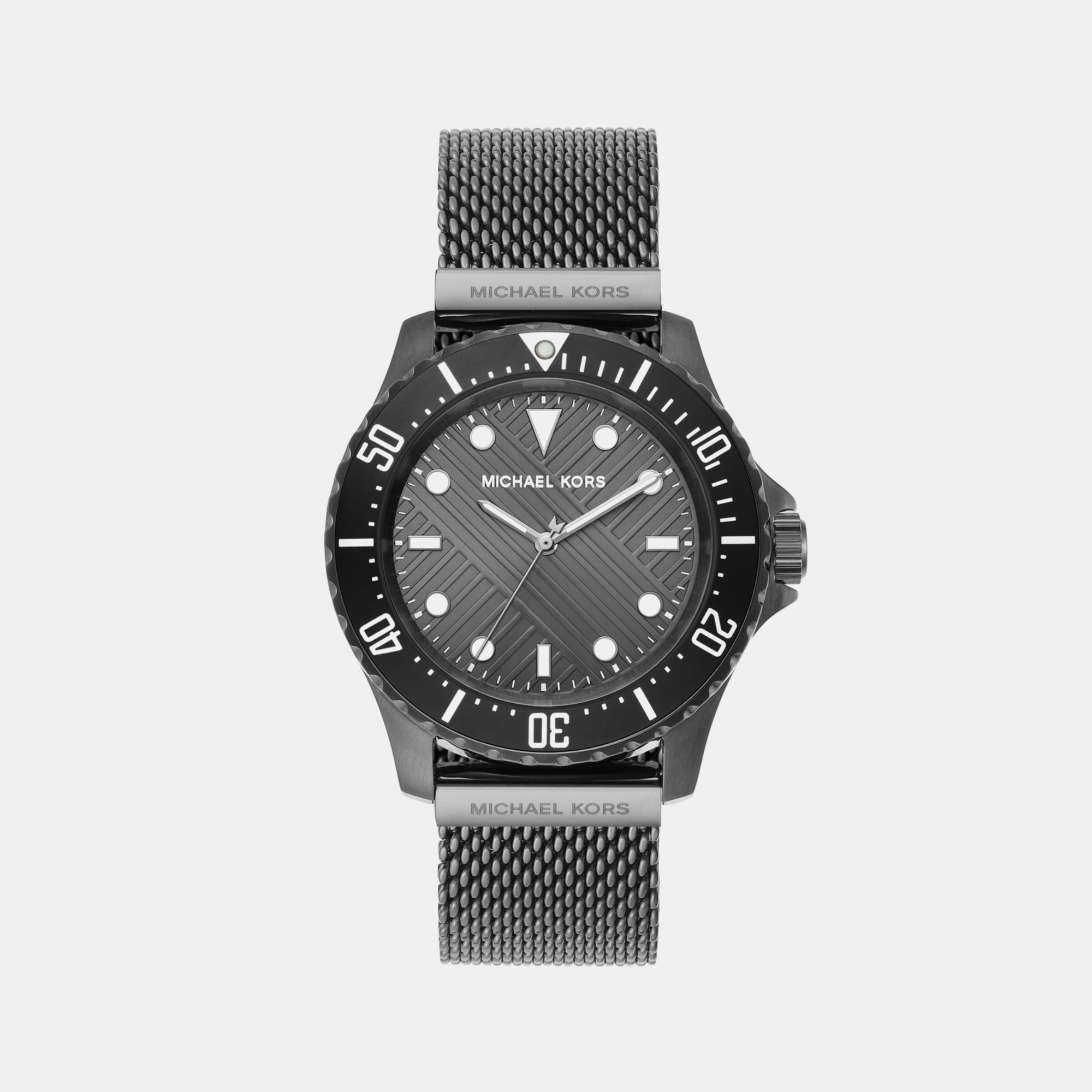 Michael Kors Everest Men Quartz Grey Dial Analog Stainless Steel Watch MK9093