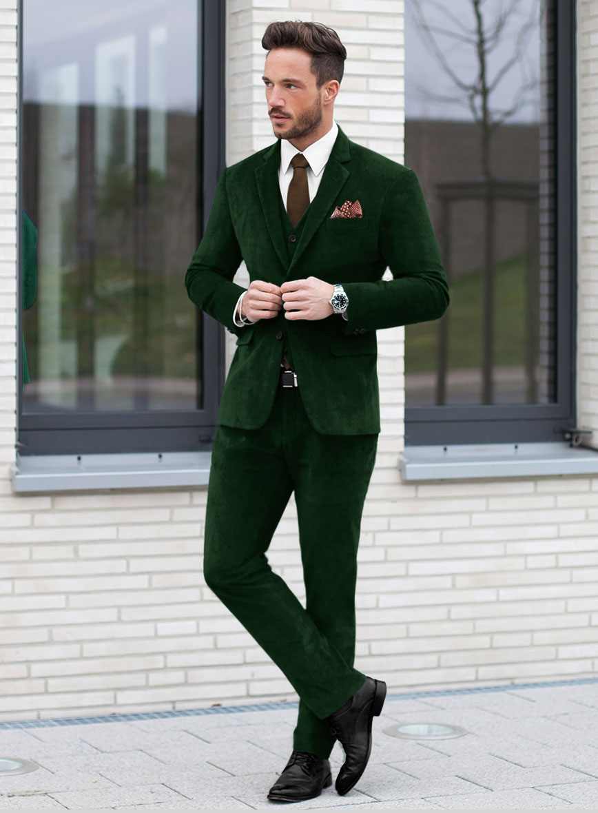 StudioSuits Green Velvet Suit - view 2