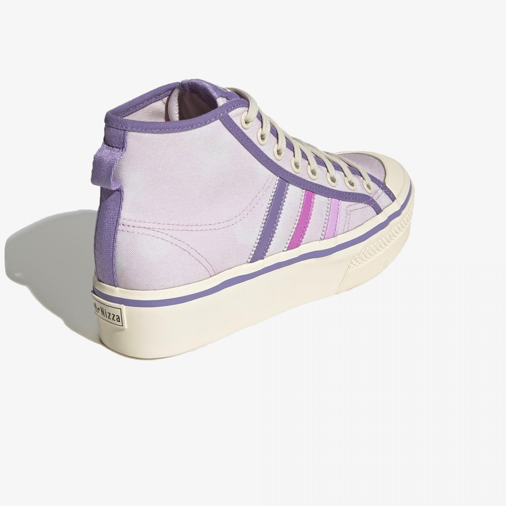 Adidas Originals | NIZZA PLATFORM MID { ALMOST PINK / PULSE LILAC - view 2