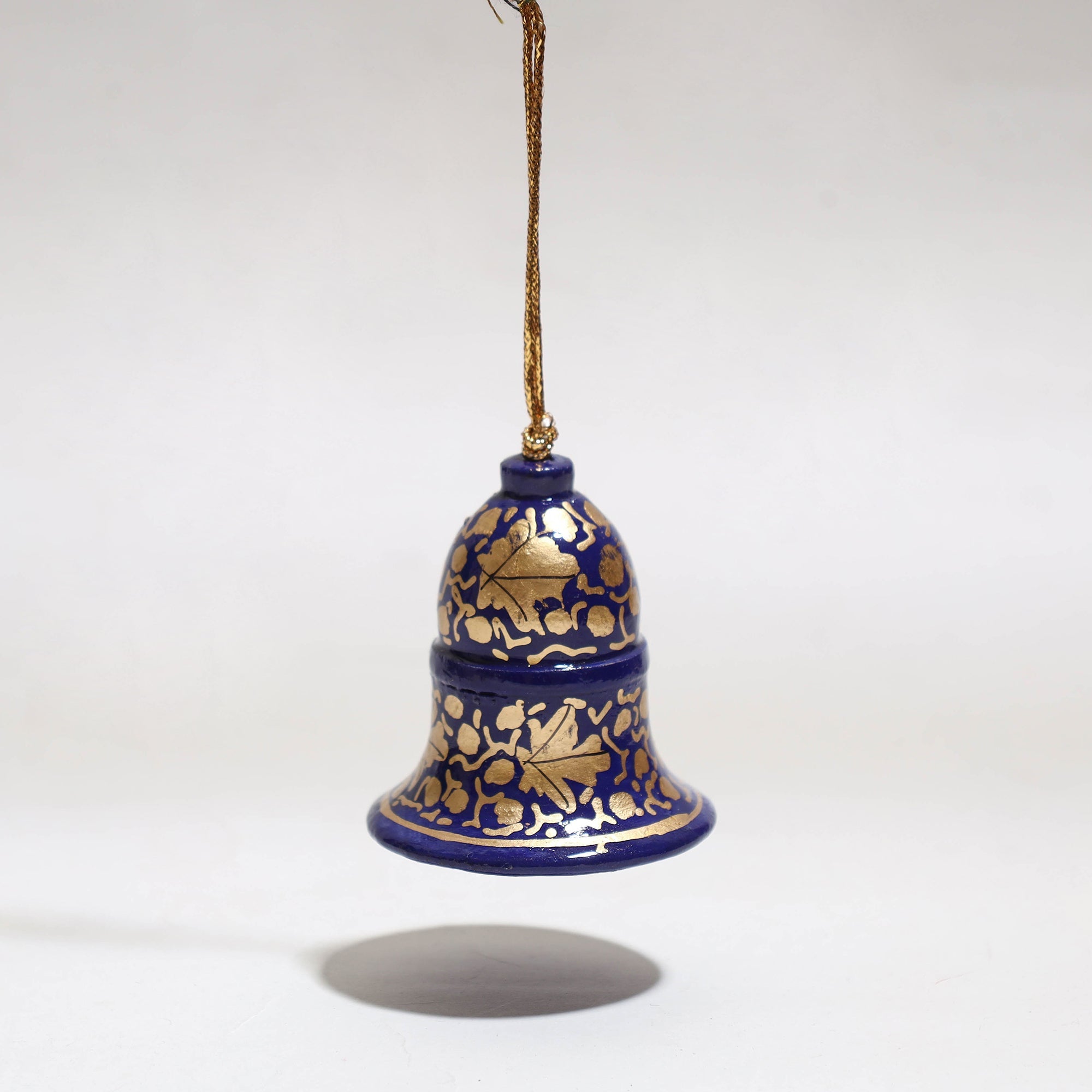ZAHID HUSSAIN BHAT Bell - Kashmir Handpainted Christmas Decor Ornament 07 - view 2