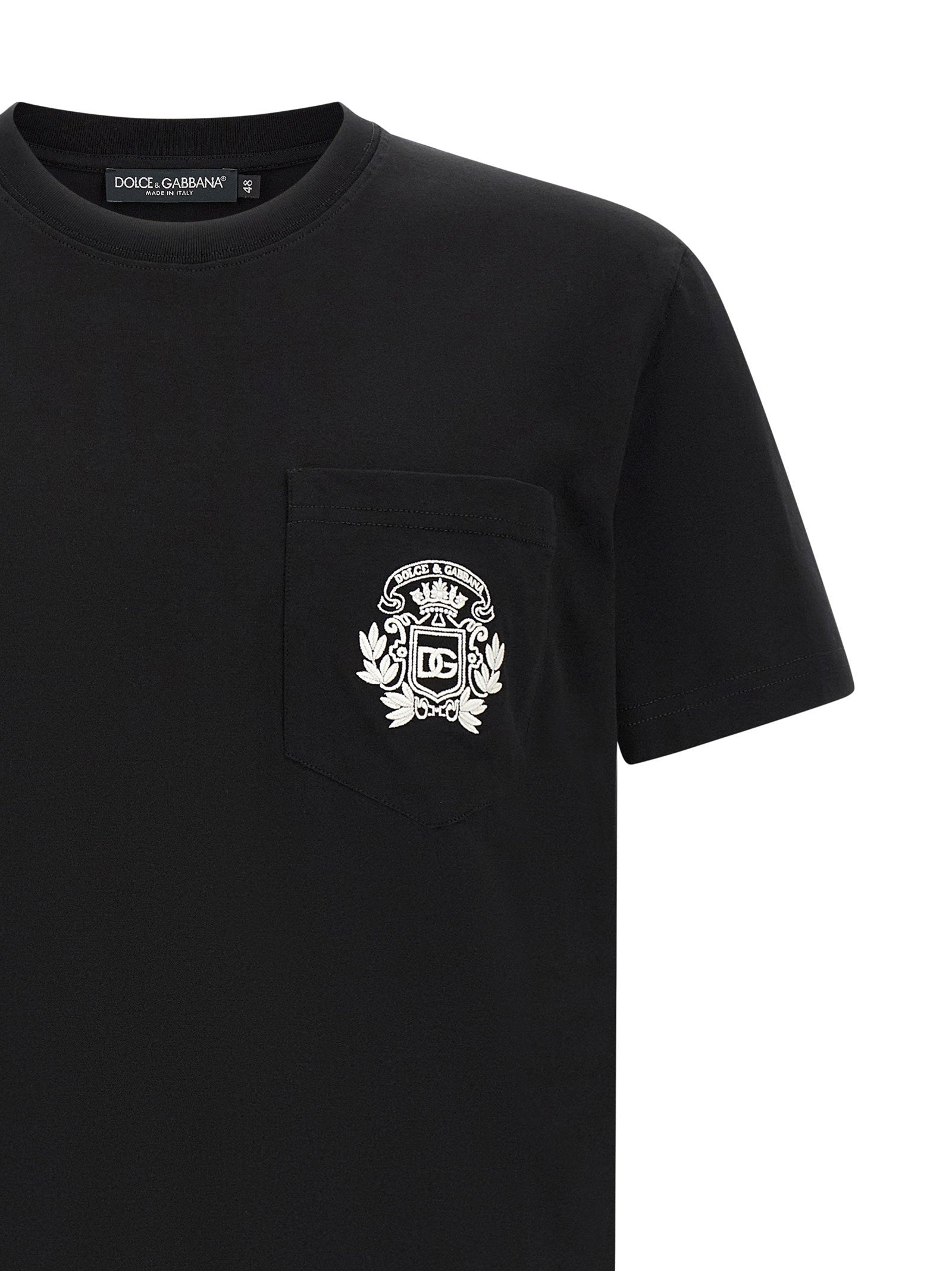 Dolce & Gabbana Dg Embroidered T-shirt – 100% cotton - view 3