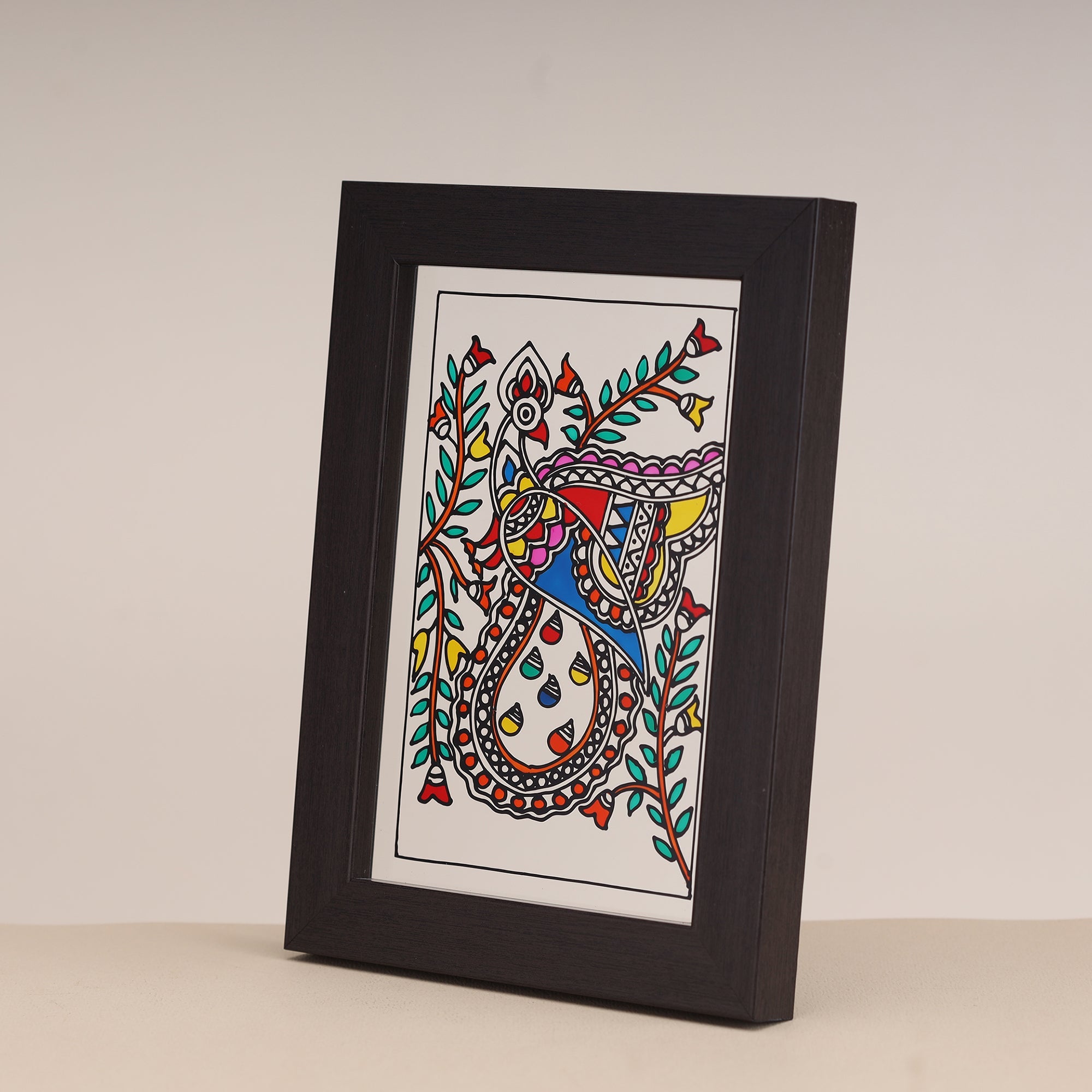 INDIHANDS Anshuk- The Madhubani Art Wall Art Frame - view 3