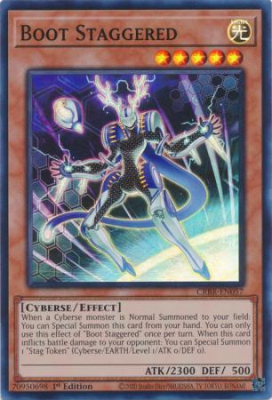 Yu-Gi-Oh! Boot Staggered - CRBR-EN057 - Super Rare - 1st Edition