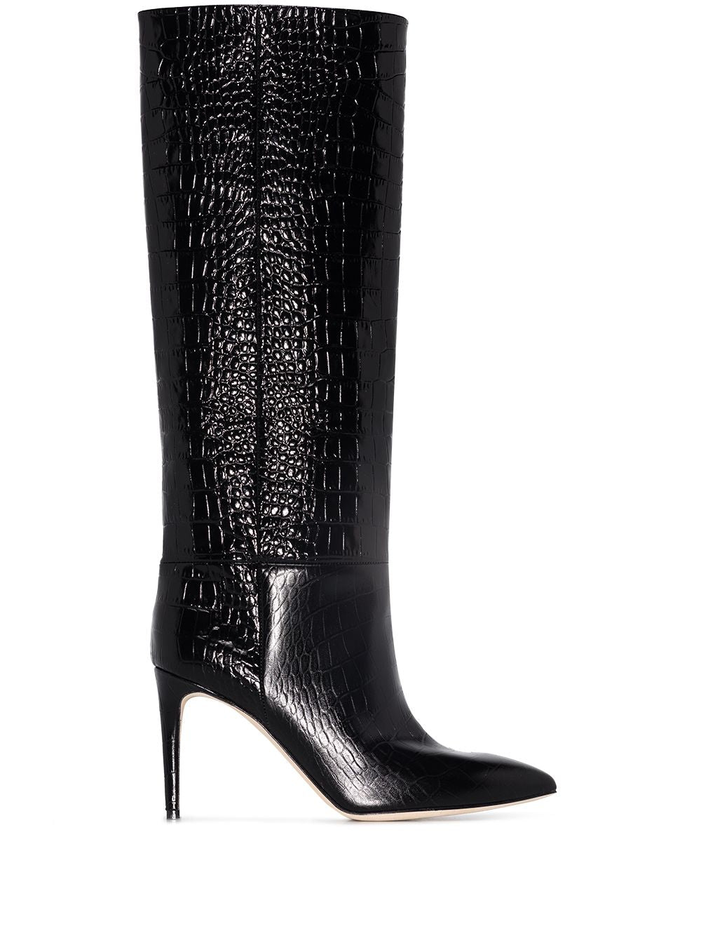 Paris Texas Boots BLACK – Patent Calf Leather 100%