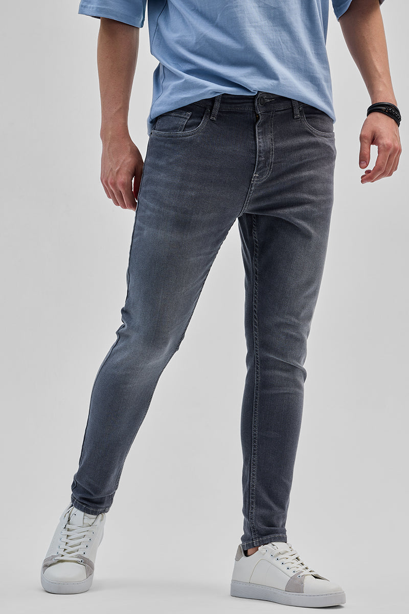 SNITCH Grey Skinny Fit Jeans