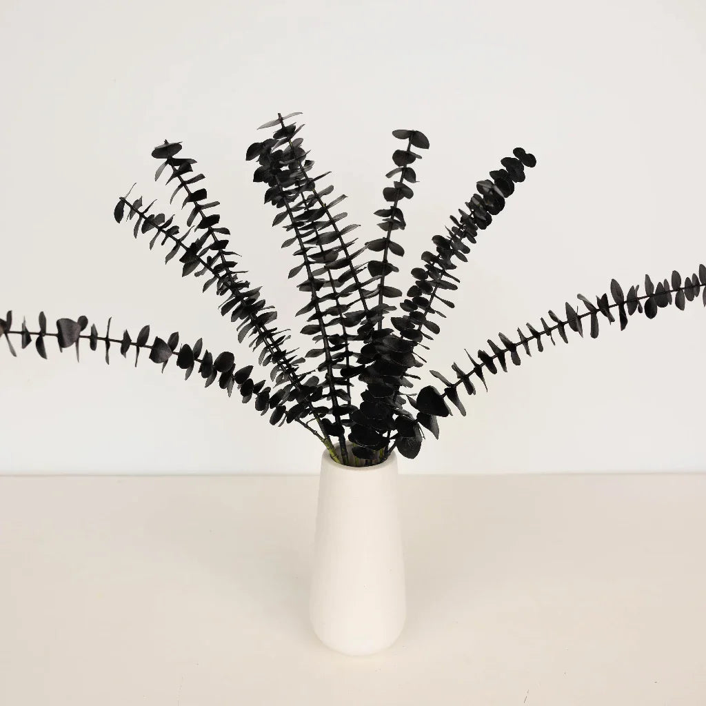 FiftyFlowers Tinted Black Baby Eucalyptus
