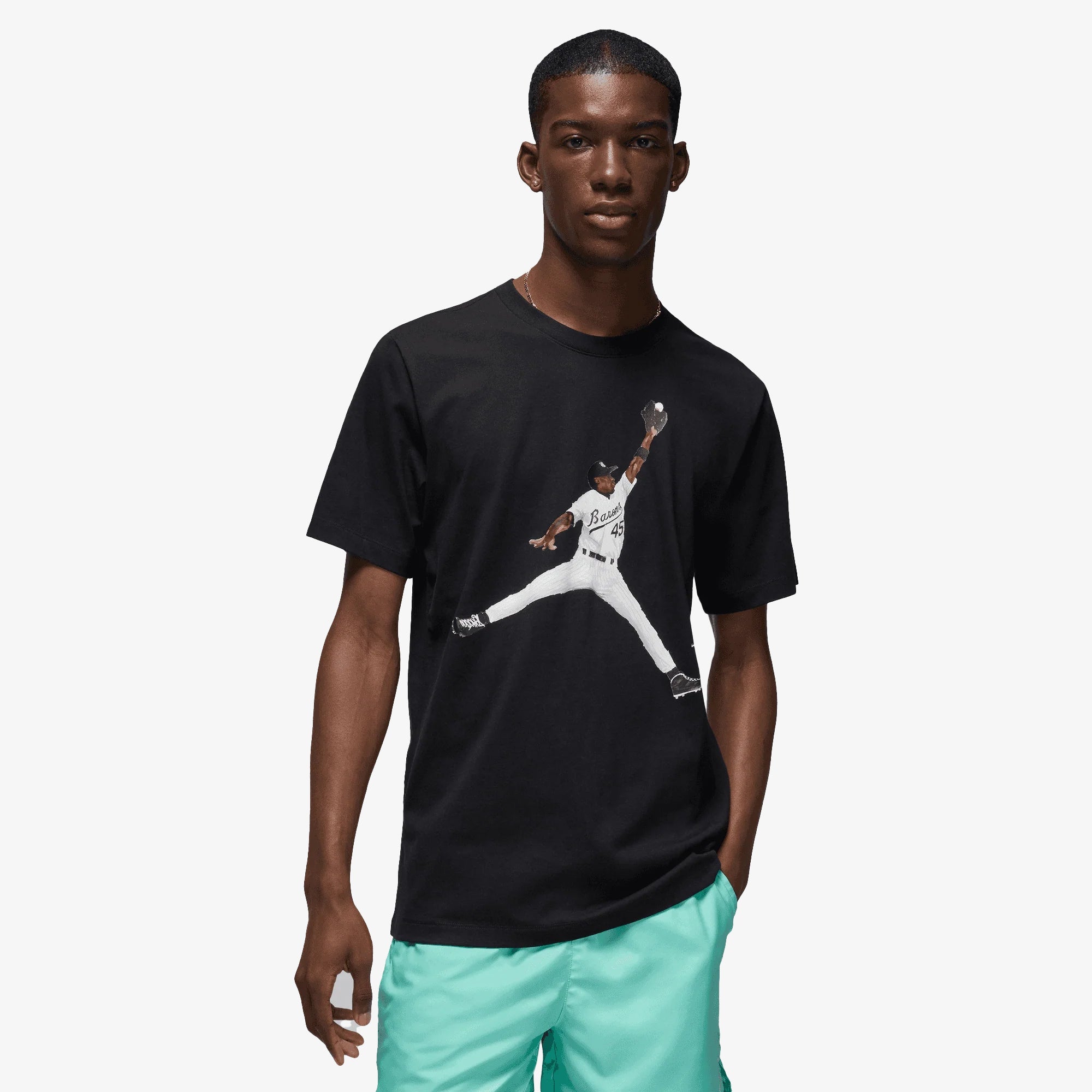 Jordan | FLIGHT MVP T-SHIRT { BLACK/WHITE/WHITE