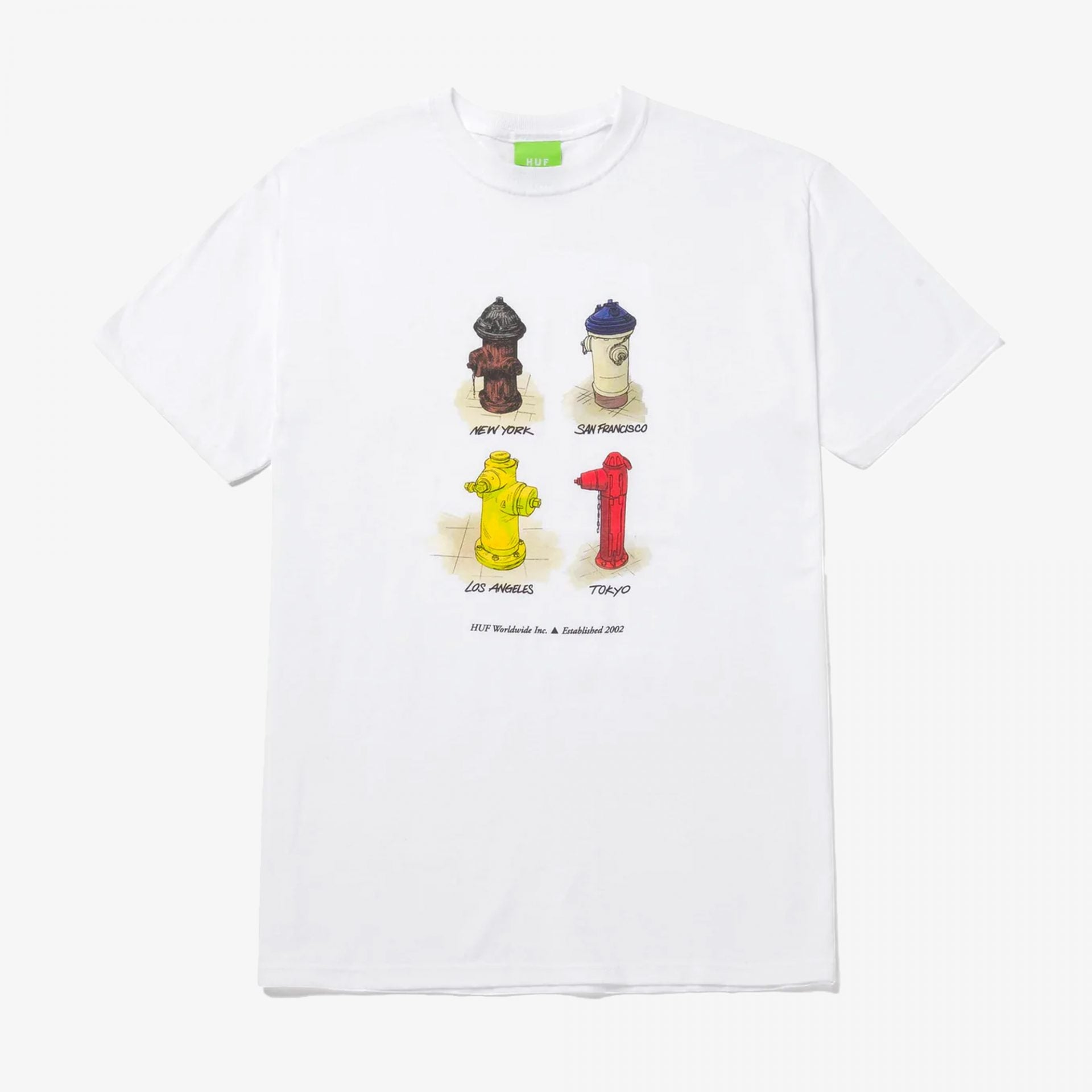 Huf | All Cities S/s Tee { White - view 3
