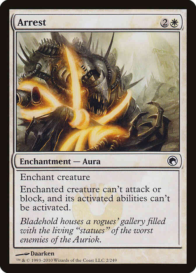 Arrest 2 scars – Magic Arrest [2] [Scars Of Mirrodin] [Non-Foil]