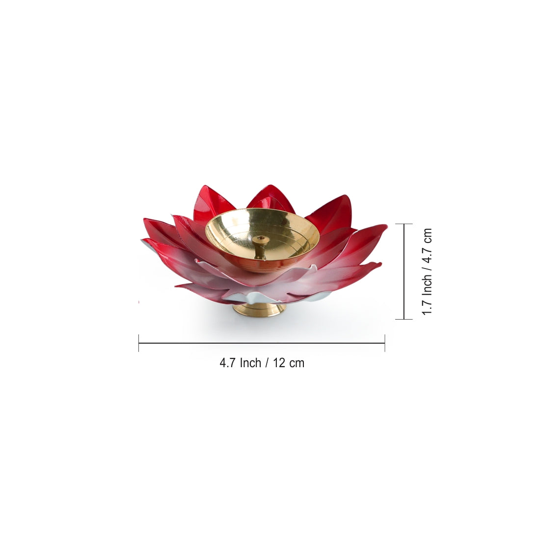 EXCLUSIVELANE 'Jugnu Lotus' Iron Tea Light Holder (Set of 2) - view 6