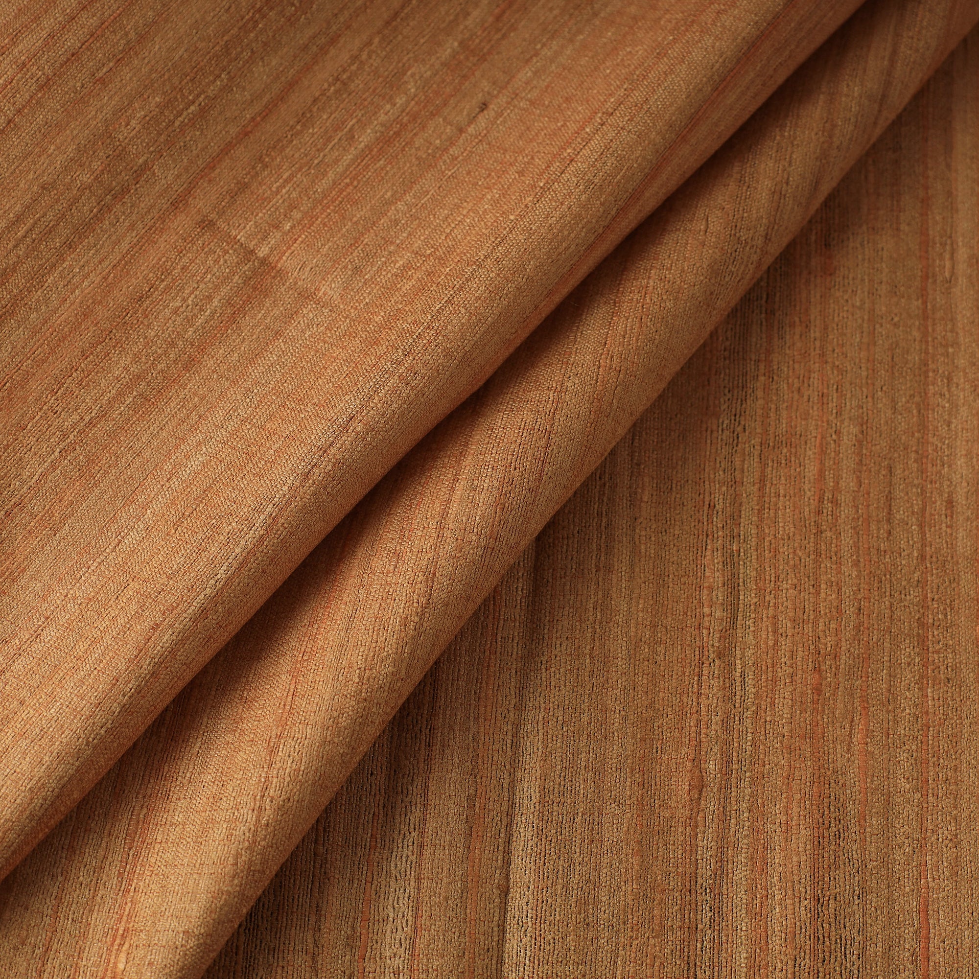 ITOKRI CRAFTS INITIATIVE Brown - Authentic Handwoven Tussar Silk Bhagalpuri Fabric 12 - view 2