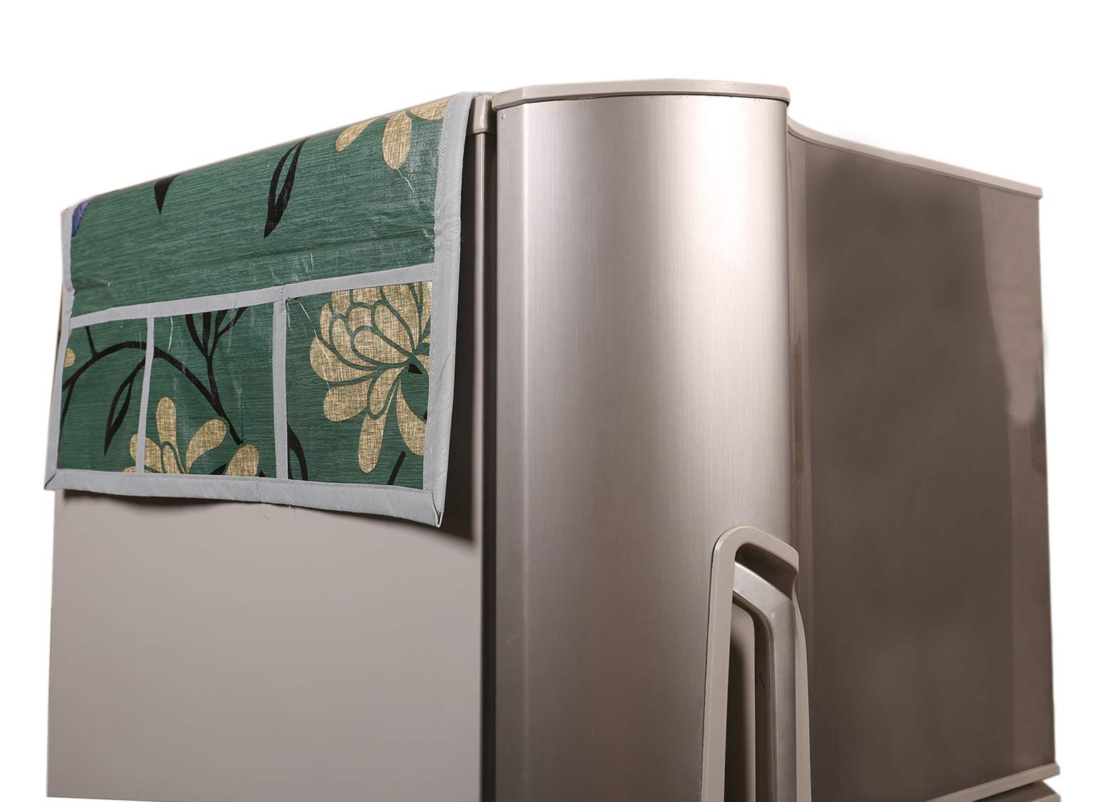 Kuber Industries PVC 3 Pieces Fridge Mats, 2 Piece Handle Cover and 1 Piece Fridge Top Cover (Green)-CTKTC32920 - view 5