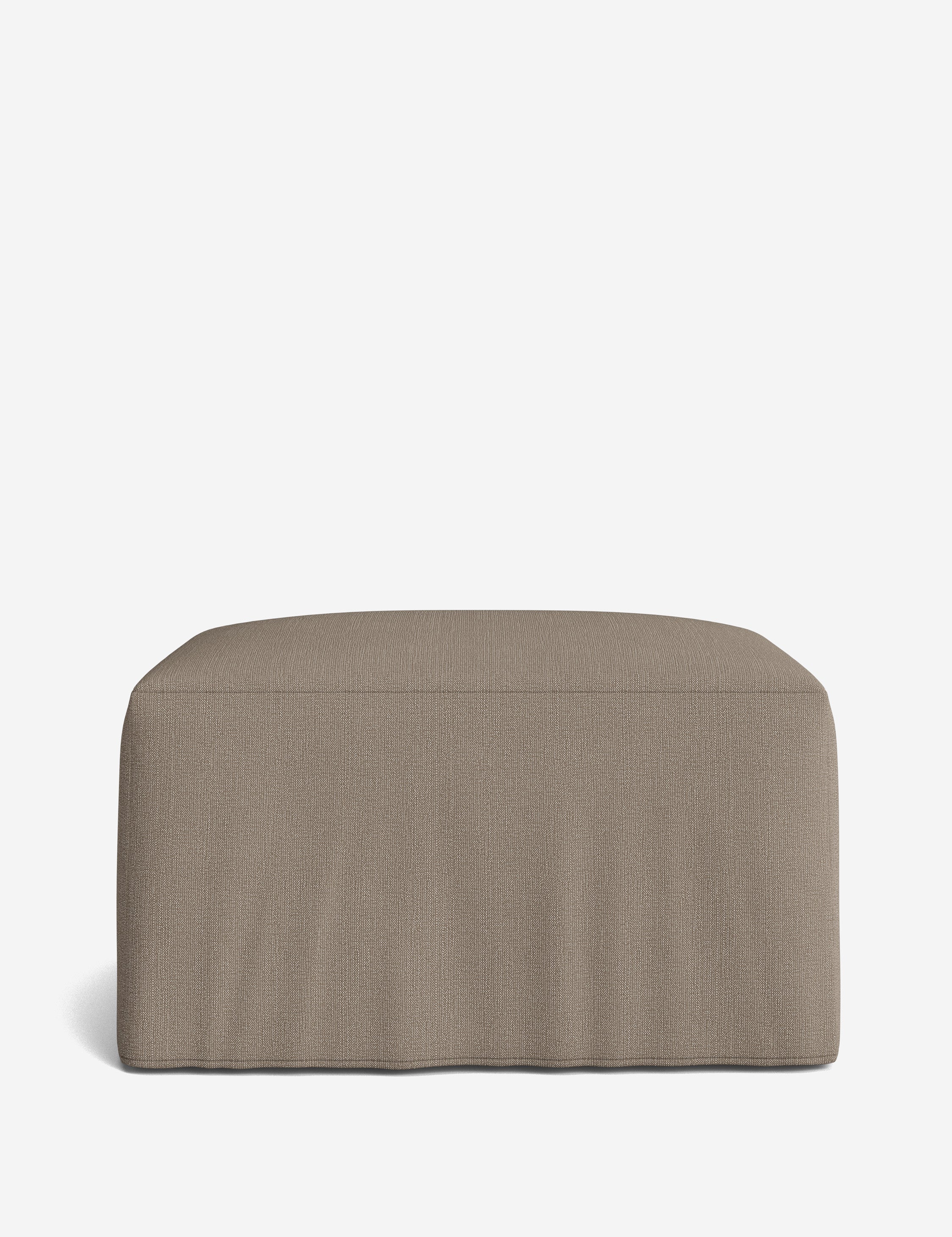 Lulu and Georgia Portola Slipcover Ottoman - view 28