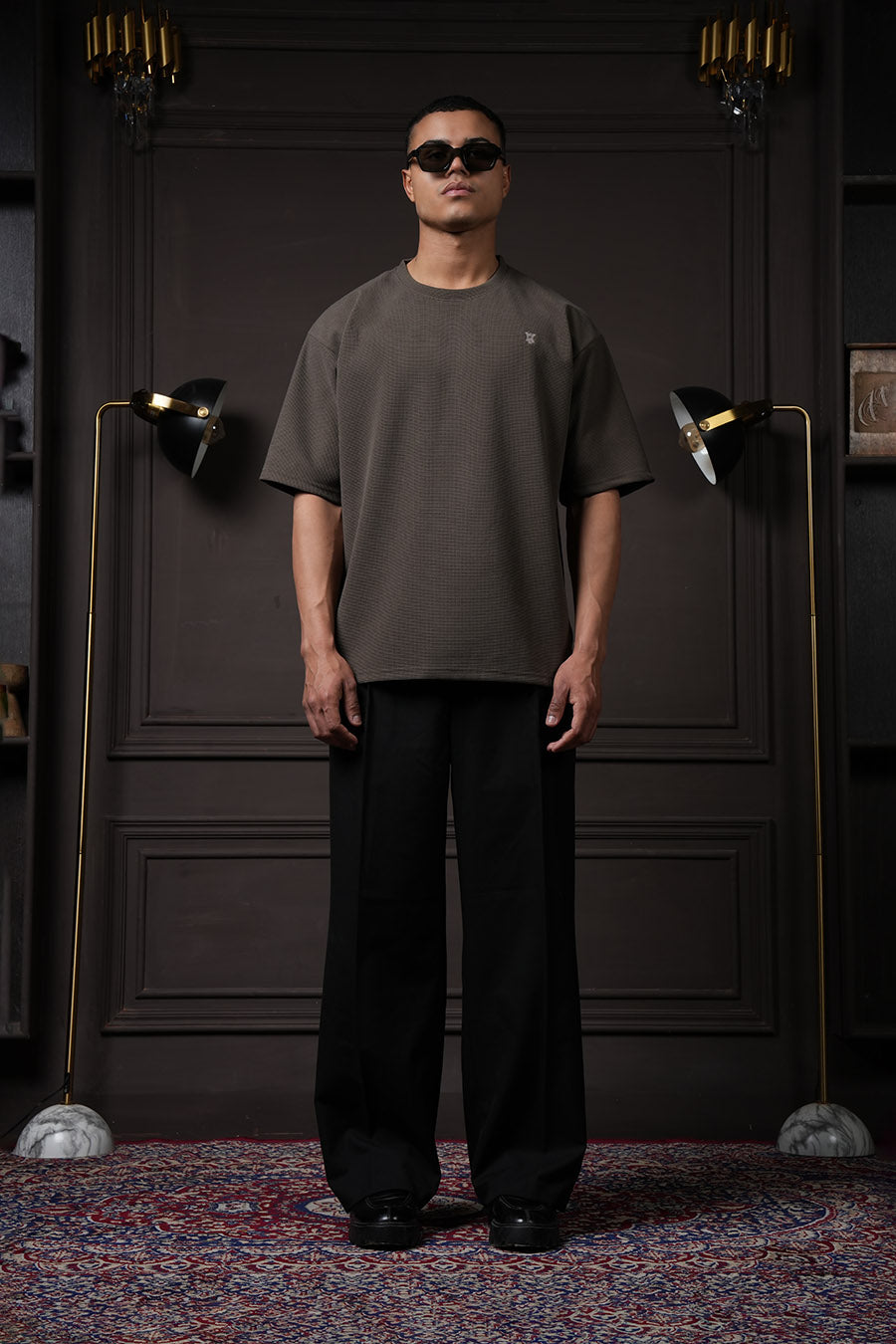 Y*all Waffle T Shirt - Tate Olive - view 2