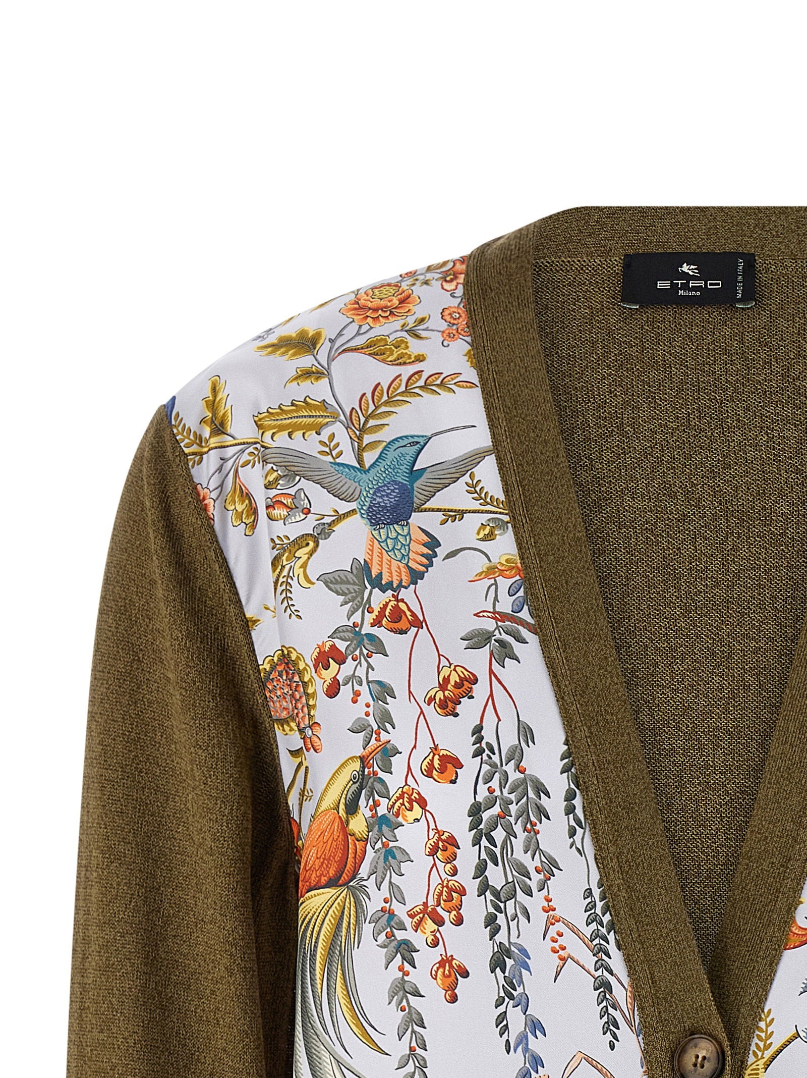 Etro Paisley Silk Insert Cardigan – 60% cotton 40% viscose - view 3