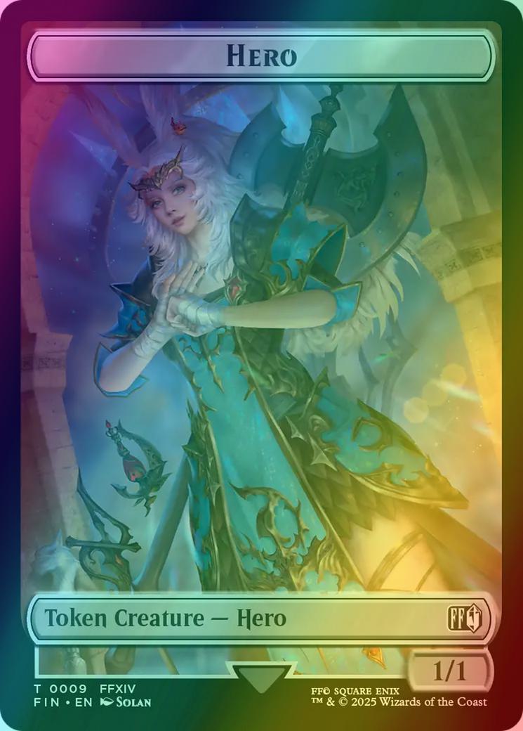 Magic Bird Token (17) // Hero Token (09) [FINAL FANTASY: Tokens] [Foil] - view 2