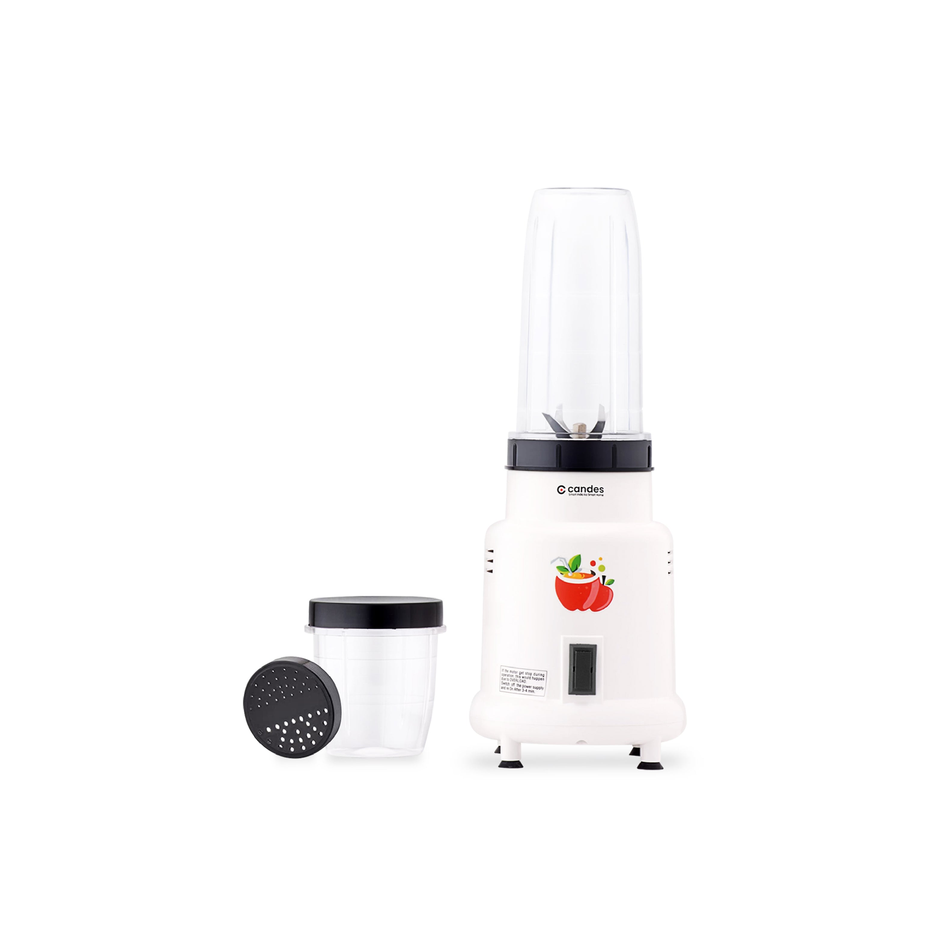 Candes Hector Nutri Blender Complete Kitchen Machine with 2 Unbreakable Jars, 400W (White) (B2B)