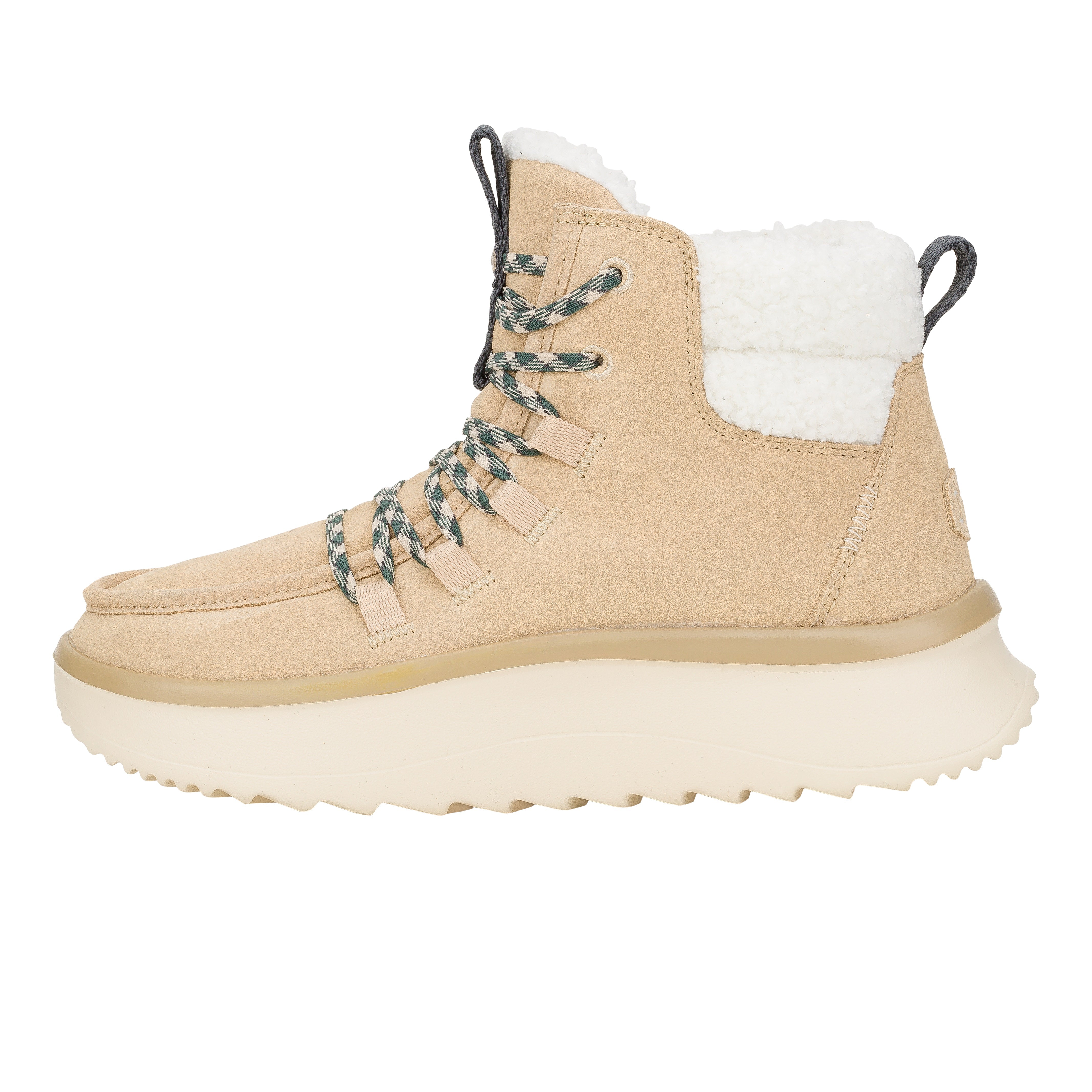 HEYDUDE shoes Wendy Peak Apres Suede Cozy - Sand Beige
