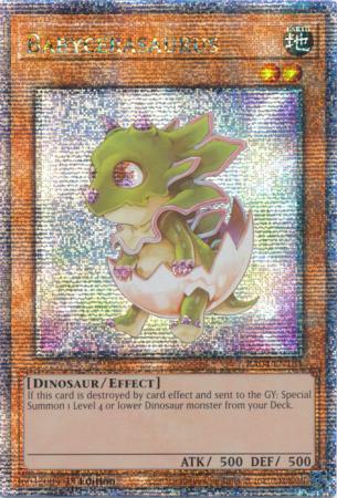 Yu-Gi-Oh! Babycerasaurus - RA04-EN131 - Quarter Century Secret Rare - 1st Edition