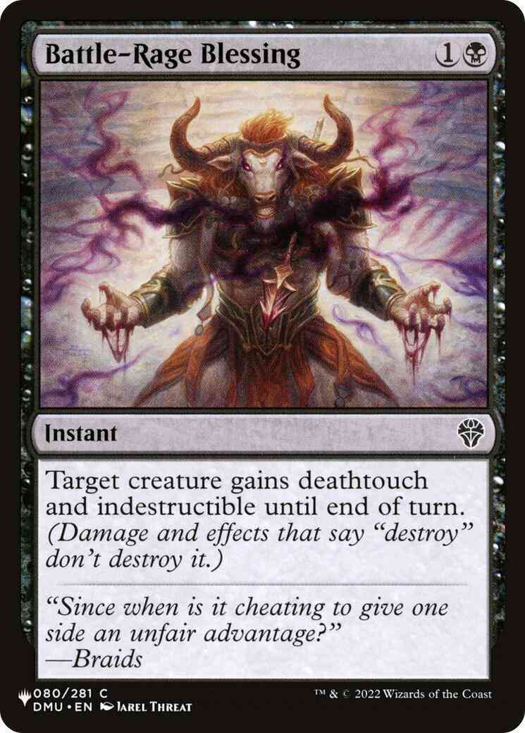 Battle-rage blessing dmu-80 – Magic Battle-Rage Blessing [DMU-80] [The List] [Non-Foil]