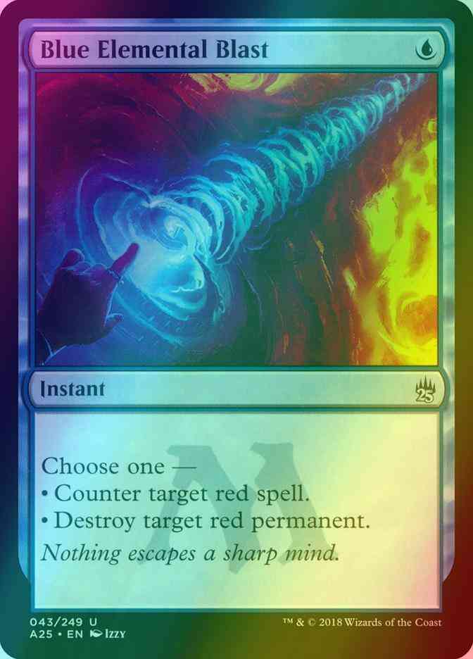Magic Blue Elemental Blast [43] [Masters 25] [Foil]