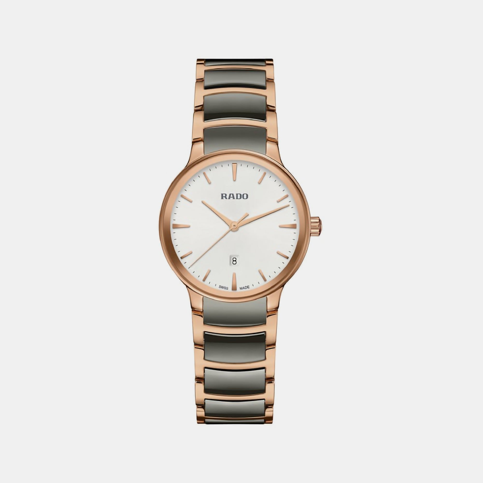 Rado Centrix Women Quartz Silver Dial Chronograph Ceramic Watch R30024012