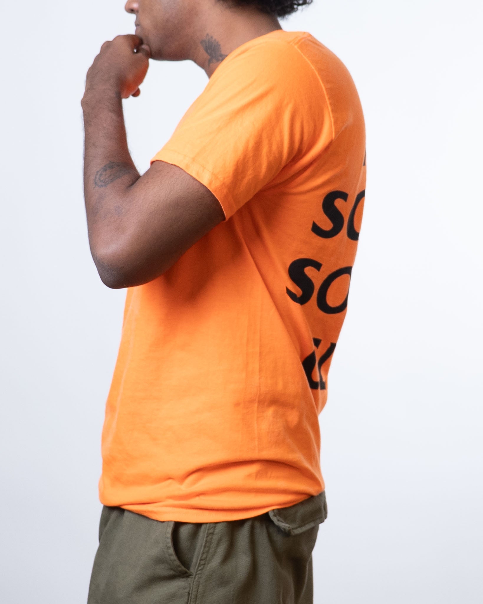 Anti Social Social Club Paranoid Orange Tee - view 2